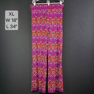 Trina Turk Pants XL NWT $162 Pink Orange Chain Link Wide Leg Swim & Spa
